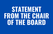Statement from Chair of the Board, Carol Luciani